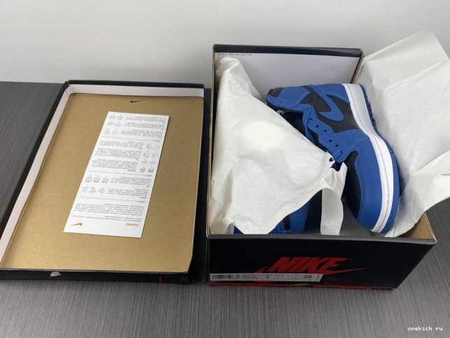 Rep Onekick Marina 555088-404 1 High Air 'Dark OG Jordan Blue' Retro 0821